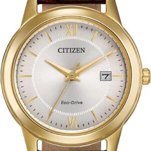 Citizen Ladies’ Eco-Drive Classic Leather Strap Watch with 3-Hand Date