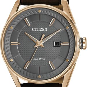 Citizen Men’s Eco-Drive Weekender Watch in Gold-tone Stainless Steel