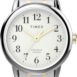 Timex Women’s Easy Reader 25mm Watch – Two-Tone Expansion Band