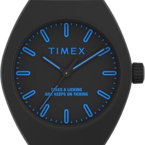 Timex Unisex Urban Pop 40mm Watch – Black Strap Black Dial Black Case