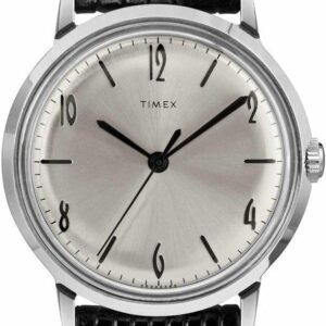 Timex Marlin Stainless Steel Hand-Wound Movement Black/Silver One Size
