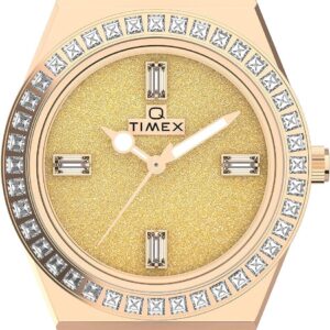 Timex Women’s Q 36mm Watch – Rose Gold-Tone Expansion Band
