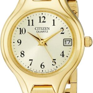 Citizen Quartz Women’s Watch, Stainless Steel, Classic, Gold-Tone