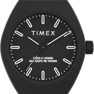 Timex Unisex Urban Pop 40mm Watch – Black Strap Black Dial Black Case