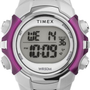 Timex Men’s Digital 33mm Watch – Black Band Digital Dial Black Case