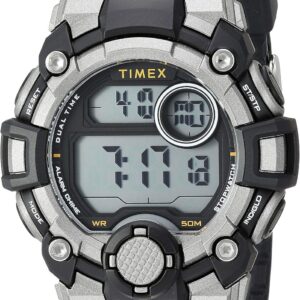 Timex Men’s TW5M27700 DGTL A-Game 50mm Black/Gray/Orange Resin Strap Watch