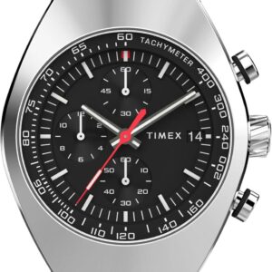 Timex Men’s Legacy Tonneau 42mm Watch – Black Strap Black Dial Stainless Steel Case