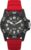 Timex Men’s Diver 42mm Watch – Red Strap Black Dial Black Case