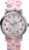 Timex Women’s Peanuts Floral 38mm Watch – Pink Strap White Dial Silver-Tone Case