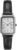 Timex Women’s Dress 21mm Watch – Black Strap White Dial Silver-Tone Case