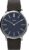 Timex Men’s Gallery 40mm Watch – Brown Strap Blue Dial Silver-Tone Case