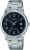 Casio #MTP-V002D-1B Men’s Standard Analog Stainless Steel Date Black Dial Watch
