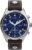 Timex Men’s X Pan Am Chronograph 42mm Watch – Brown Strap Blue Dial Stainless Steel Case