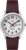 Timex Men’s Easy Reader 35mm Day-Date Watch β Silver-Tone Case White Dial with Dark Brown Leather Strap