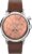 Timex Men’s Marlin Moon Phase 40mm Watch – Brown Strap Rose Gold-Tone Dial