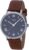 Timex Men’s TW2R63900 Southview 41mm Tan/Silver-Tone/Blue Leather Strap Watch