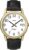 Timex T2H291 Men’s Indiglo Easy Reader Gold Tone White Dial Leather Band Analog Watch