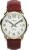 Timex Men’s Easy Reader 35mm Watch – Brown Strap White Dial Gold-Tone Case