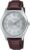 Casio MTP-V006L-7C Men’s Leather Band 24 Hour Silver Index Dial Watch