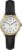 Timex Women’s Easy Reader 25mm Watch β Gold-Tone Case, White Dial, Black Leather Strap