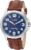 Timex Men’s TW4B16000 Expedition Field Brown/Blue Leather Strap Watch