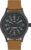 Timex Men’s Expedition Scout Solar 40mm Watch β Gunmetal Case Gray Dial with Tan Genuine Leather Strap