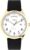 Timex Men’s Modern Easy Reader 40mm Watch – Black Strap White Dial Gold-Tone Case