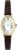 Timex Women’s Cavatina 19mm Watch – Brown Strap White Dial Gold-Tone Case