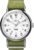 Timex Men’s Weekender 40mm Watch – Green Strap White Dial Silver-Tone Case
