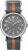 Timex Unisex Weekender 38mm Watch β Silver-Tone Case Gray Dial with Gray & Orange Fabric Slip-Thru Strap