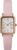 Timex Women’s Dress 21mm Watch – Pink Strap White Dial Rose Gold-Tone Case