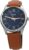 Casio MTP-V005L-2B5 Men’s Standard Analog Watch with Tan Leather Band and Blue Dial