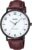 Casio MTP-VT03BL-7B Men’s Minimalistic Black IP Brown Leather Band Watch