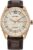 Citizen Men’s Classic Eco-Drive Watch with 3-Hand Day and Date, Brown Leather Strap/ Rose Gold