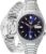 Seiko Men’s SNXS77 Seiko 5 Automatic Blue Dial Stainless-Steel Bracelet Watch
