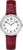 Timex Women’s Easy Reader 30mm Watch β Silver-Tone Case with Red Leather Strap