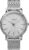 Timex 34 mm Transcend with Crystals 3-Hand Mesh Band Watch Silver