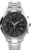 Timex Men’s Dress Chronograph 43mm Watch – Silver-Tone Bracelet Black Dial
