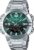Casio AMW870DA-3AV Men’s Stainless Steel Green Dial Analog Digital Dual Time Zone Watch