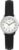 Timex Women’s Easy Reader 25mm Watch β Silver-Tone Case White Dial with Black Leather Strap