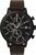 Timex Men’s Chicago 45mm Watch – Brown Bracelet Black Dial Black Case