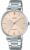 Casio LTP-VT01D-4B Women’s Minimalistic Stainless Steel Peach Dial Analog Watch