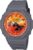 Casio G-Shock Flames of Color Gray Resin Orange Dial Octagonal Watch GA2100FL-8A