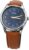 Casio MTP-V005L-2B4 Men’s Standard Analog Tan Leather Band Blue Numbers Dial Watch