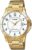 Casio #MTP-V004G-7B Men’s Standard Gold Tone Stainless Steel White Dial Date Watch