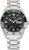Citizen Men’s Automatic Watch, Silver-Tone Stainless Steel Bracelet, Black Dial