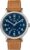 Timex Weekender 40mm Brown/Blue Two-Piece Leather Strap Watch