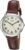 Timex Women’s Easy Reader 30mm Watch β Silver-Tone Case Cream Dial with Brown Croco Leather Strap