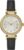 Timex Women’s Dress 31mm Watch – Black Strap Silver-Tone Dial Gold-Tone Case