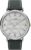 Timex Men’s Southview 41mm Watch – Silver-Tone Case White Dial with Gray Leather Strap
